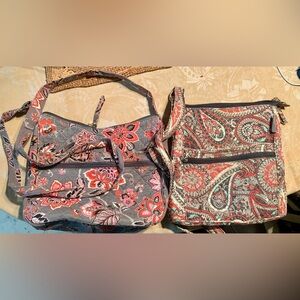 Lot of 2 WAVERLY INSPIRATIONS crossbody bags purses.